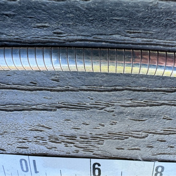 Sterling silver necklace, vintage, snake style, excellent condition - Picture 7 of 9